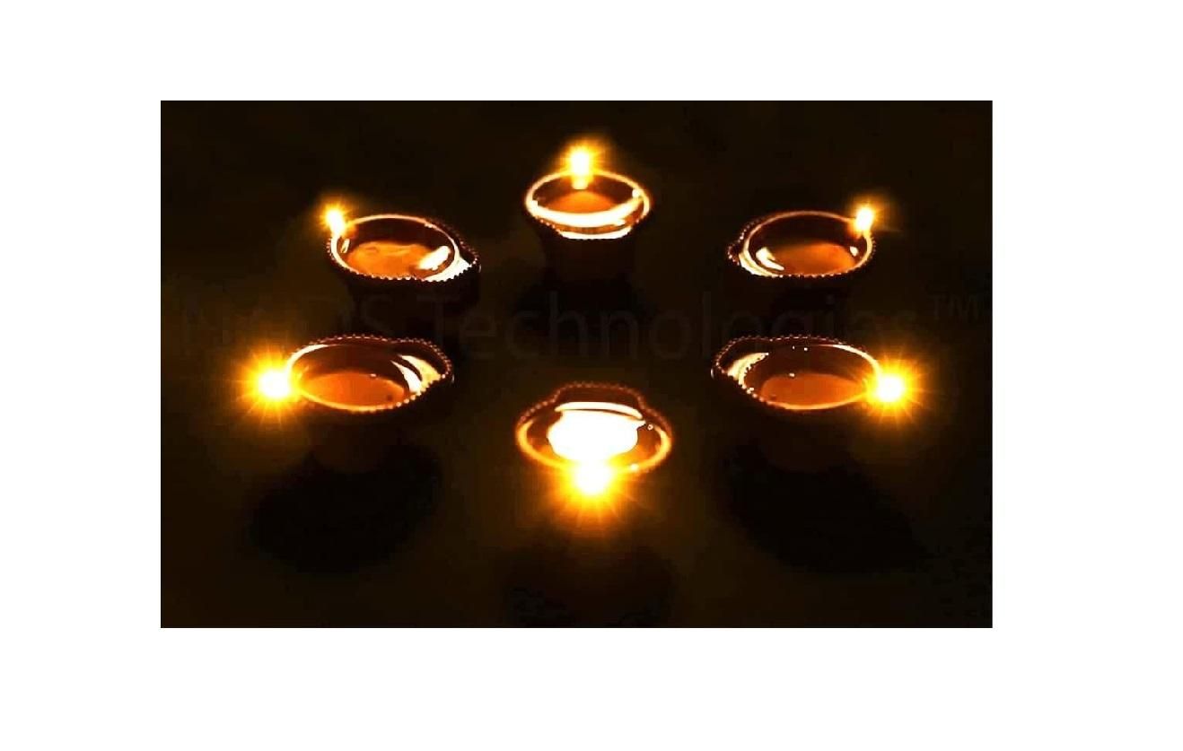 LED Light Water Sensor Diyas Plastic with, Ambient Lights, (Pack of 6/18/24)